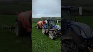 Slurry tanking flatout subscribe 2024 agriculture djimini3pro farmequipment newholland [upl. by Airdnola]