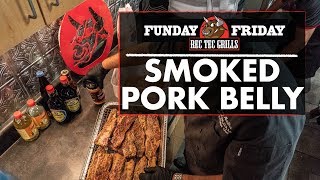 Funday Friday Week 10 • How to Smoke a Pork Belly  REC TEC Grills [upl. by Anitsim]