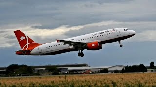 Qeshm Airlines Airbus A320214 Takeoff From Belgrade Airport [upl. by Resay]