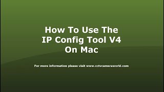 How to use the IP Config Tool on a Mac [upl. by Fausta]