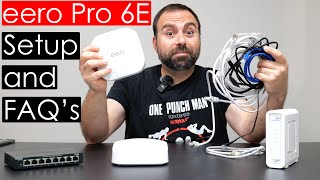 eero Pro 6E Setup Guide  FAQs Answered  All Configs Shown [upl. by Annaid]