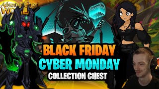 Black Friday Cyber Monday 10k Collection Chest Harvest Fest 2024 Adventure Quest Worlds AQW [upl. by Bonita]