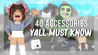 40 Cute Aesthetic accessories WITH CODES  bloxburg [upl. by Burns529]