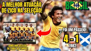 O MELHOR JOGO DO ZICO PELA SELEÇÃO  1982 [upl. by Aserehs]