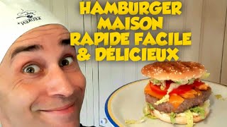 HAMBURGER MAISON  FACILE À FAIRE  PAS CHER  RAPIDE ET DÉLICIEUX [upl. by Ardnuaed287]