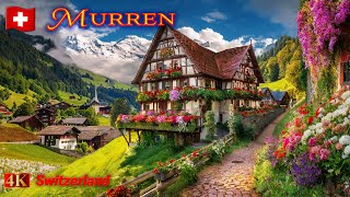 Murren – Switzerland – A Heavenly Village With Panoramic Mountain Views 2024 [upl. by Koerlin]