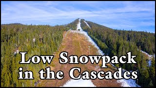 Low Snowpack in the Oregon Cascades Winter 20232024 [upl. by Mountford]