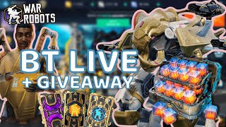 BT LIVE  DGEM GIVEAWAY  War Robots [upl. by Enicar]