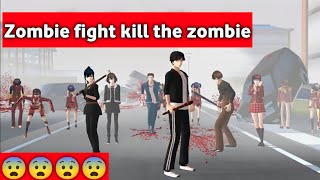 ZOMBIE THE OUTBREAK Zombie fight kill the zombie Drama sakura school simulator [upl. by Hniht]