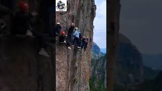 Chinas Most Dangerous Mountain Trails  Hike in Mountaine travelvlog china mountains vlog [upl. by Vinnie]