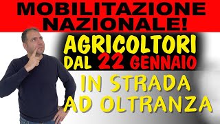 Mobilitazione Nazionale Agricoltori Anche in ITALIA [upl. by Katrina]