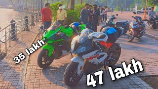 2 best super bike in 1 pic  zx10r superbike Bmws1000rr kawasakizx10 dreambike [upl. by Yattirb75]