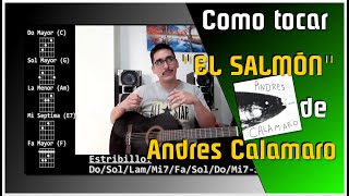 EL SALMÓN de Andrés Calamaro Riff y Acompañamiento  Clases de Guitarra para principiantes N°29 [upl. by Htezil491]