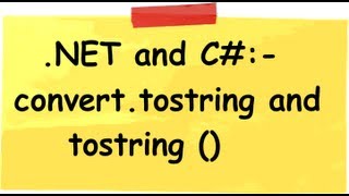 C Csharp interview questions What is the difference between converttostring and tostring [upl. by Luapnaes125]