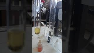 Oxidación del Etanol por Dicromato de Potasio en medio ácido [upl. by Danae]