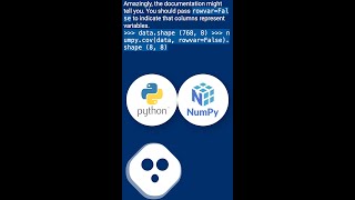 Numpy Covariance Matrix numpycov shorts [upl. by Dahle989]