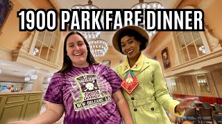 NEW DISNEY WORLD CHARACTER DINING 1900 Park Fare Dinner Review [upl. by Diamond]