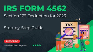 IRS Form 4562 Depreciation amp Amortization  Claim Section 179 Expense  StepbyStep Guide [upl. by Florine]