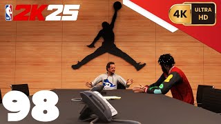 NBA 2K25 My Career PC 4K EP98 Jordan Custom Colorway [upl. by Retlaw]