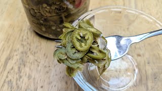 Simple Pickled Jalapenos canning recipe [upl. by Holds]