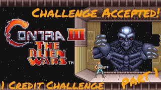 CHALLENGE ACCEPTED  Contra III  The Alien Wars SNES Ep 1razaisretro [upl. by Dalila]