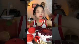 Frozen Bayberry Desserts Eating mukbang asmreating shorts [upl. by Jentoft]