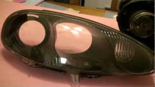 Mazda Miata  Headlamp Baking and Painting [upl. by Fay]