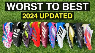 Ranking the Top 10 Adidas football boots of 2024 from WORST to BEST [upl. by Ydnak]