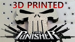 3D printed The Punisher skull logo  Timelapse  Thingiverse  Crackle Effect Finish [upl. by Enovaj549]