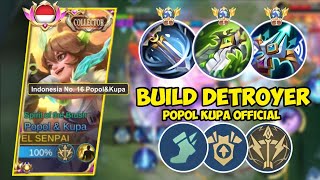 BUILD DESTROYER 😱⁉️ TRY THIS BUILD  BEST BUILD POPOL AND KUPA 2023  TUTORIAL POPOL AND KUPA 2023 [upl. by Eleaffar880]