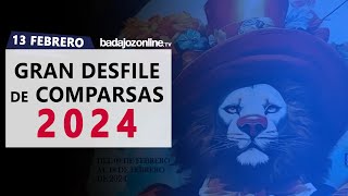 Gran Desfile de Comparsas 2024 del Carnaval de Badajoz [upl. by Nea609]