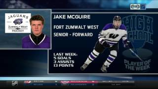 Jake McGuire wins MidStates High School Hockey Player of the Week [upl. by Avir]