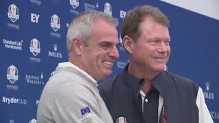 Ryder Cup captains acknowledge Europe slight favourites AMBIENT [upl. by Ronacin]