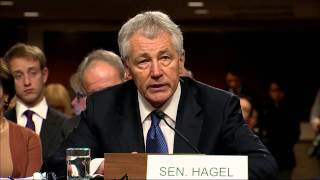 Chuck Hagel Defends Record at Confirmation Hearing [upl. by Leddy]