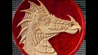 How to dye leather  leathercraft dragon painting with Fiebings British Tan [upl. by Lasley507]