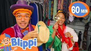 Blippi amp Meekah Pick Halloween Costumes  Blippi Halloween Cartoons  Moonbug Halloween for Kids [upl. by Ailssa]