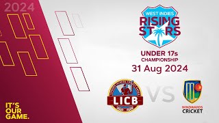 🔴 LIVE Leewards Islands v Windward Islands  CWI Men’s Under 17  50 Over Championships 2024 [upl. by Ahsiet]