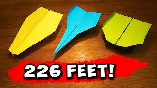 How To Make 5 EASY Paper Airplanes that FLY FAR [upl. by Martella]