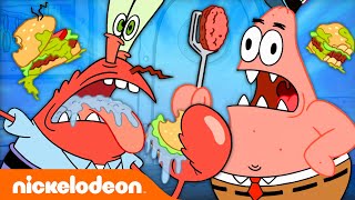 Everyone BUT SpongeBob Cooking Krabby Patties For 20 Minutes 🤔🍔  Nicktoons [upl. by Naaitsirhc]