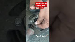 How to Change Spocket Bering Cd 70  shorts cd70bike saadautos [upl. by Kinemod]