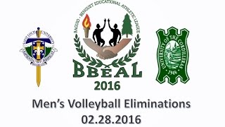 BBEAL  20160228  MVT Elims  UC vs SLU [upl. by Einhoj]