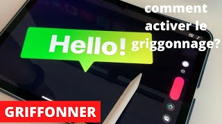 Astuce iPadOS  Comment activer le griffonnage sur iPad si loption napparait pas [upl. by Annuahs]