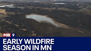 Early start to wildfire season in MN [upl. by Kehr]