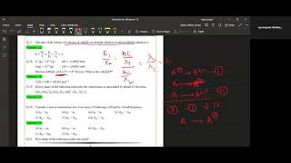 BTEST 3 Chemistry Paper Solution July Batch [upl. by Ellenod]