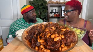 THE IMPORTANCE OF A MAN OXTAILS amp BUTTER BEANS MUKBANG EATING SHOW [upl. by Jacquelynn38]