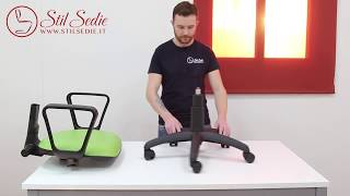 Girevole Guida al montaggio della sedia Stil Sedie Chair Assembly Guide  Made in Italy [upl. by Origra]