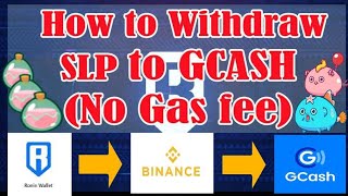 How to Withdraw SLP to GCASH No Gas fee step by step Tutorial [upl. by Whorton]