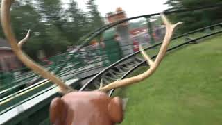 2023  Last Season Santas Village Reindeer Roller Coaster Ride [upl. by Purdy]