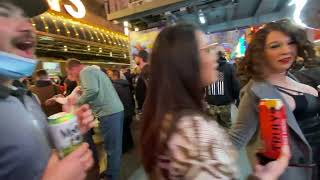 Fremont Street Las Vegas Uncut Live Walk Tour January 2022 [upl. by Nahraf]