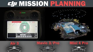 Mission Planning Tutorial for DJI Mavic 3 Pro Mini 4 Pro and Air 3 for Photogrammetry  3D mapping [upl. by Naujuj]